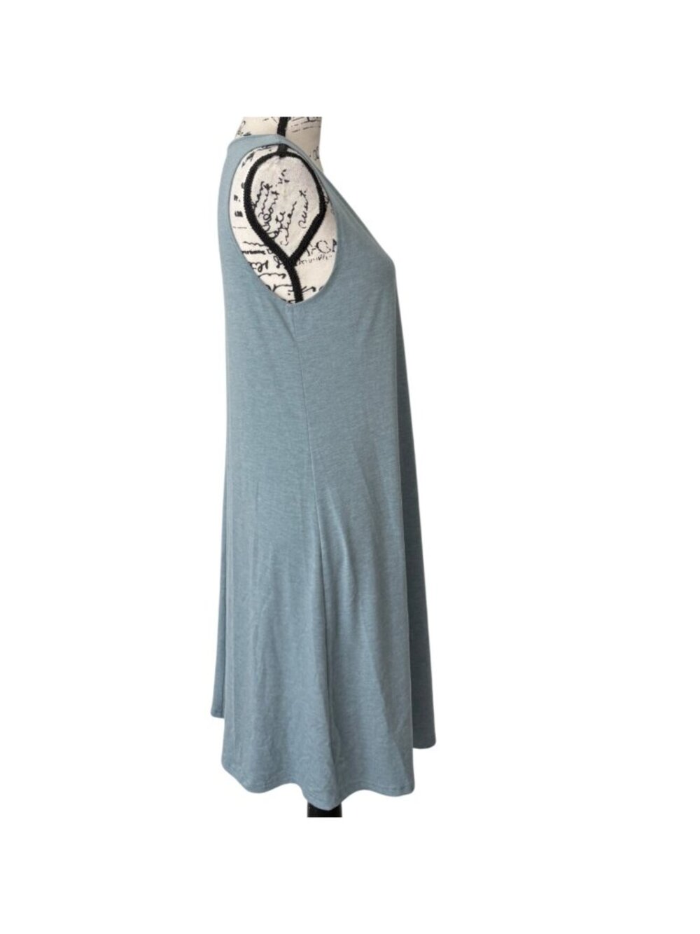 Free Fly Womens Size L Sleeveless Dress Blue Bamboo Tank Dress Lightweight - Picture 2 of 8
